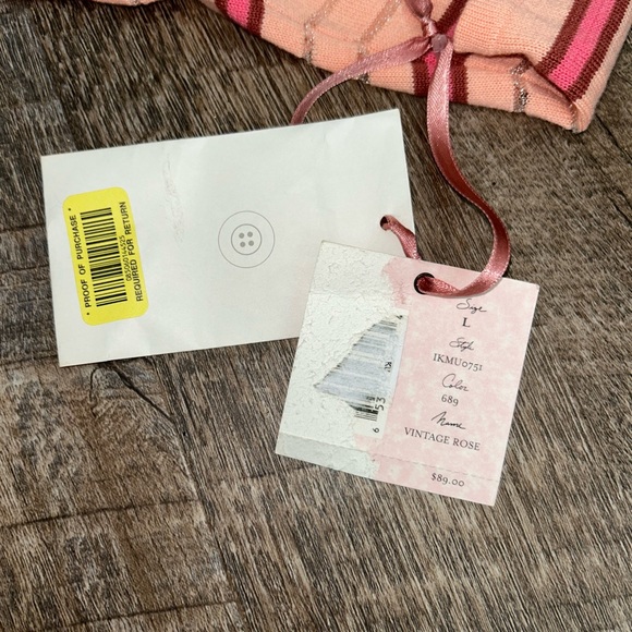 NWT Intuitions pink rose sweater cardigan - Picture 7 of 16